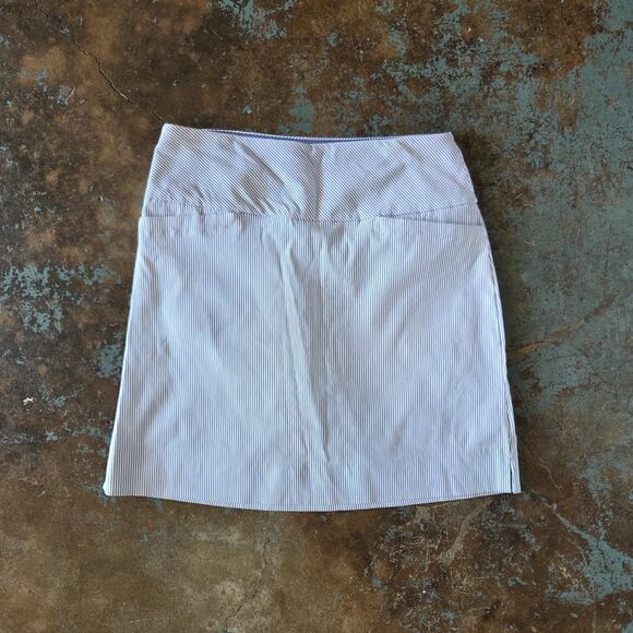 Swing Control Women's Golf Skirt Skort Size S Blue White Pin Stripe Pickleball - Picture 1 of 7
